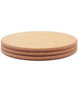 lot 11132 image: KITLAB Cork Plant Coasters, Layers Hard Thick Planter Coaster, 10 Inch Absorbent Mats, Cork Trivets for Hot Dishes, Coasters for House Plants, 3 Pcs