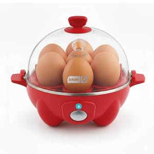lot 11187 image: DASH Rapid Egg Cooker 7 Egg Capacity Electric Egg Cooker for Hard Boiled Eggs, Poached Eggs, Scrambled Eggs, or Omelets.