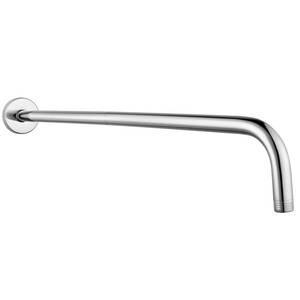 lot 11209 image: Nuodan Shower Arm with Flange, 24 Inches Wall Mount Replacement Extension Showerhead Arm For Fixed Shower Head, Chrome