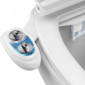 lot 11214 image: YASFEL Bidet Attachment for Toilet, Non-Electric Self-Cleaning Bidet Seat Attachment, Fresh Cold Bidet Attachment for FemininePosterior Wash, with Adjustable Pressure Control (BlueWhite)