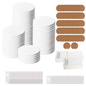 lot 11221 image: 312 Pcs Ceramic Car Coasters with Bags and Cards Set 2.64�� Sublimation Car Coasters Blanks Bulk Ceramic Car Cup Holder Coasters with A Finger Notch for Easy Removal Car Coaster Packaging DIY Craft