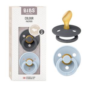 lot 12443 image: BIBS Natural Rubber Pacifiers Set of 2