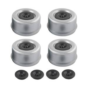 lot 14032 image: 4pcs 2.72 Trailer Axle Wheel Hub and Bearing Dust Cap with Extra 4 Rubber Plugs for Most 7000-8000 lb Wheel Hubs Trailer Dexter EZ Lube Camper RV Bearing Dust Cap