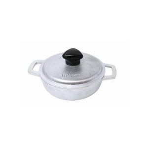 lot 14039 image: IMUSA 0.5Qt Mini Cast Aluminum Traditional Caldero Set with Lid,Silver
