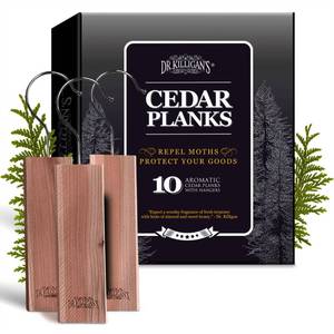 lot 14043 image: Dr. Killigans Cedarwood Planks - Cedar Blocks for Clothes Storage, Great Alternative to Moth Balls for Closet, Drawer Deodorizer, Sustainably Harvested in USA (10-Pack)