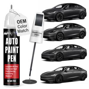 lot 14050 image: Qnofuit Touch Up Paint for Cars (Stealth Grey PN01), Compatible with Tesla Model Y3XS, 0.4 fl oz Color Accurate 2-in-1 Car Paint Scratch Repair Pen, Easy to Use, Fast-Drying, Long-Lasting