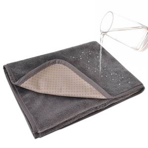 lot 14051 image: JINXOLET Adult Waterproof Blanket, 27.5x27.5 in (70x70cm) Skin-Friendly Coral Fleece Blanket with Non-Slip Bottom, Waterproof TPU Layer, Machine Washable Lightweight Foldable Blanket for Couples