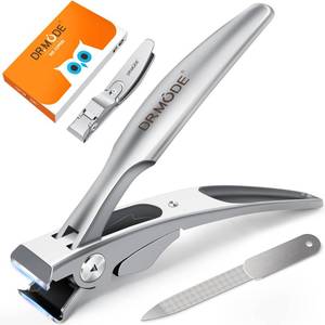 lot 14055 image: Straight Nail Clippers for Men, German Ergonomic 18mm Large Toenail Clippers for Thick Nails for Seniors with Wide Jaw, Long Handled Nail Cutter Edgy Toe Nail Clipper for Adult with File, Gift for Men