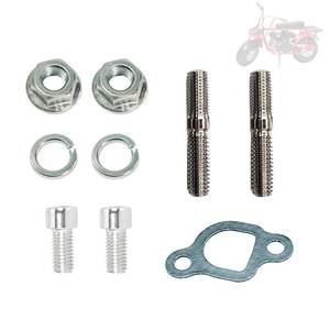lot 14427 image: JMCHstore Exhaust Muffler Pipe Mounting Hardware Studs kit For Coleman CT200U BT200X KT196, Predator 212 Baja MB200 Mini Bike, Axis M200 212CC, Hisun 196cc Monster mega moto Engine, Go kart