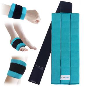 lot 14497 image: Comfcube Ice Pack for Injuries, Reusable 2 Hours Long Lasting Flexible Cold Ice Pack Wrap for Swelling, Bruises, Sprain, Joint and Muscle Pain Relief, for Ankle, Wrist, Elbow & More Green
