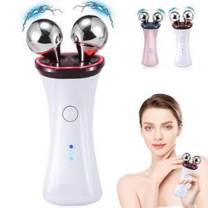 lot 18014 image: Microcurrent Facial Device - Electric Face Lifting & Toning for Face & Neck for Mother & Companion - Handheld Skin Care Device (White)