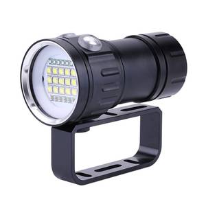 lot 18225 image: Camrusic Dive Light, Diving Flashlight 18000 Lumen IPX8 Waterproof Diving Torch Scuba Dive Lights 500M Underwater LED Flashlight Submersible Lights