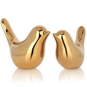 lot 18245 image: XMGZQ 2 Pcs Gold Decor Accents,Small Animal Statues,Modern Home Decorative, Birds Sculpture, Ornaments for Shelf, Bookshelf, Coffee Table,Knick Knacks Home Decor for Shelves(Gold Bird)