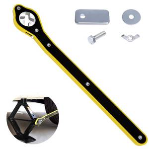 lot 18270 image: ecocstm Car Jack Ratchet Wrench, Labor-saving Tire Jack Handle, Scissor Jack Adapter for Car with Long Handle, 360° Swivel Tire Wheel Lug Wrench for TravelTruckSUVVans