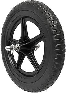 lot 18293 image: EIRONA 12 Inch Balance Bike Replacement Wheel, EVA Foam Balance Bike Wheel Compatible with Strider, Black