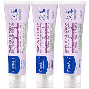 lot 18323 image: Mustela Baby Diaper Rash Cream 123 - Skin Protectant with Zinc Oxide - Fragrance Free & Paraben Free - with 98% Natural Ingredients - 3.8 Oz