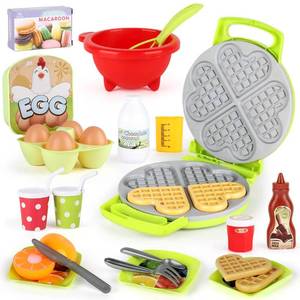 lot 19813 image: LiDi RC 27 Pack Waffle Play Food Toys for Toddlers ,Kitchen Sets for Kids,New Sprouts Waffle Time Variety Toys Gift for Kid Children ,Early Educational Learning Game for Age 3 4 5 6 7 8 Boys Girls