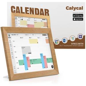 lot 19815 image: Calycal 10.1 Wall Planner Digital Calendar - Schedule Management, Chore Chart, Meal Planner, To Do List, and Digital Photo Frame,Smart Touchscreen Interactive Display, Perfectly Matches Home Decor