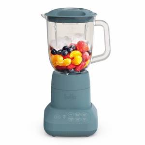 lot 19824 image: bella 10 Speed Countertop Blender, Juicer & Smoothie Maker, Fits-anywhere�� Kitchenware, Slim Flip & Store Design, Dishwasher Safe 48oz Capacity Pitcher & Lid, Stainless Steel Blade, 450 Watt, Surf