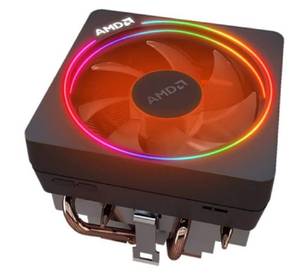 lot 19837 image: AMD Wraith Prism LED RGB Cooler Fan from Ryzen 7 2700X Processor AM4AM2AM3AM3 4-Pin Connector Copper BaseAlum Heat Sink, compatible with Desktop