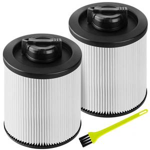 lot 19850 image: 2 Pack DXVC6910 Cartridge Filter Replacement for DEWALT 6,9,10,12,14,16 Gallon WetDry Vac, Compatible with DeWalt DXV06P DXV09P DXV10P DXV10PL DXV10SA DXV12P DXV14P DXV16P, Washable and Reusable