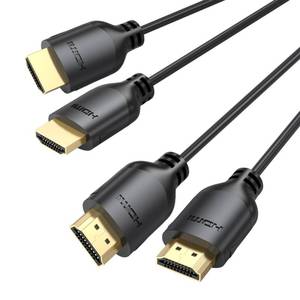 lot 20242 image: UVOOI Thin HDMI Cable 6FT 2-Pack, Ultra Slim HDMI Cable Flexible 4K60Hz High Speed HDMI Cord Support HDR, ARC, 18Gbps, 2K144Hz, 1080P Compatible with PS4PS5, HDTV, Monitor, Laptop, Blu-ray Player