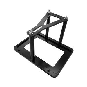 lot 20249 image: X-AVION Universal Battery Tray Hold Down, Black Billet Aluminum Trunk Relocation Box for Optima Racing Mount Red Yellow Blue Top 34 34R 3478 D34 D3478 34M D34M