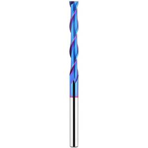 lot 20274 image: EANOSIC Extra Long 4 Inch Upcut Spiral Router Bit 14 Inch Shank, 14 Inch Cutting Diameter, Solid Carbide with NACO Coating CNC Router Bits End Mill for Wood Cut, Trimming, Carving (USED)