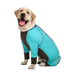 lot 20291 image: Miaododo Dog Jumpsuit - Blue Zip Up Dog Clothes, Large Size, Waterproof, Full Belly (Blue, 30)