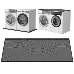 lot 20293 image: Washing Machine Drain Pan Silicone mat,Large 53.5 X 26.8 Non-Slip Waterproof Washer Drip Tray,Raised Edge Drip Mat for Under Dryer or Washer, Anti-Vibration,Floor Leak Protector for Laundry Room