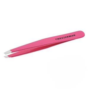 lot 20309 image: Tweezerman Stainless Steel Slant Tweezer - Eyebrow Tweezers for Women and Men (Neon Pink)