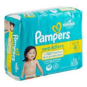 lot 11140 image: Pampers Swaddlers Size 4 Jumbo Pack Diapers