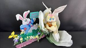 lot 352 image: Mixed Media Easter Bunny Centerpieces