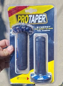 lot 57 image: Bicycle Hand Grips - ProTaper Symergy Dual Density MX Grips Full Diamond