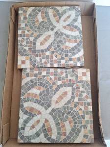 lot 62 image: (8) Mosaic Tiles - 8x8 Inch
