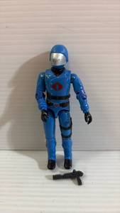 lot 411 image: 1982 v. 1 G.I. Joe Cobra Commander action figure with weapon