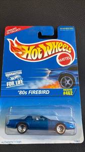 lot 450 image: Hot Wheels 1980s Firebird Die Cast Car Collector #462 in Original Blister Pack