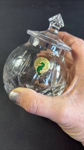 lot 459 image: Waterford Crystal Cut Glass Jar with Lid