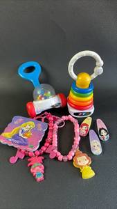 lot 464 image: Baby Girl Toy Bundle with Disney Princess and Fisher-Price Items