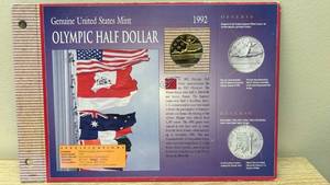 lot 5 image: 1992 US Olympic Half Dollar Commemorative Coin