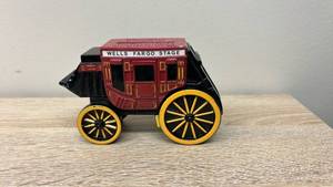 lot 37 image: Wells Fargo Stage Coach Die-Cast Model Bank