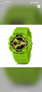 lot 41 image: Brand New Activa Sport Watch - Neon Green Digital-Analog