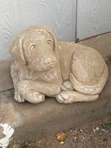 lot 70 image: Concrete Dog Garden Statue