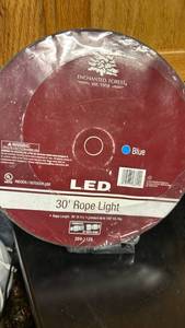 lot 86 image: New Enchanted Forest 30 Foot LED Rope Light Blue