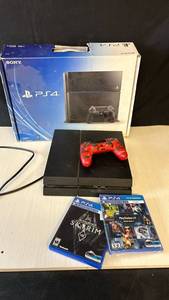 Sony PlayStation 4 Console Bundle with Red Controller and VR Games