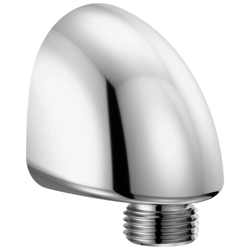 lot 33132 image: Delta Faucet Wall Supply Elbow for Hand Held Shower Chrome, Wall Union Water Supply, Wall Elbow for Hand Shower, Chrome Shower Wall Union, Lumicoat Chrome 50560-PR - Retail $83