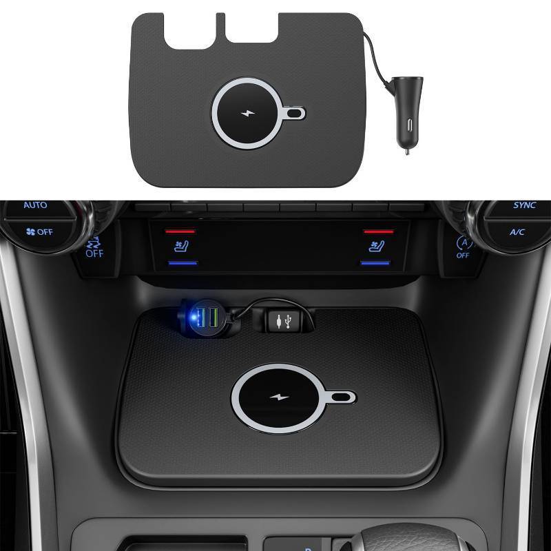 lot 44618 image: Xipoo Car Wireless Charger Compatible with 2019-2025 Toyota RAV4 Charging Tray Magnetic Wireless Phone Charging Pad Replacement for 2019-2025 Toyota RAV4 Accessories - Retail $100