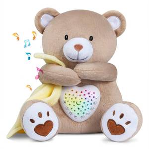 BEREST Rechargeable Baby Sleep Soother Bear, Mom's Heartbeat & Lullabies, White Noise Sound, Nursery Decor Night Light Projector, Toddler Crib Sleeping Aid, Baby Shower Gifts - Retail: $35
