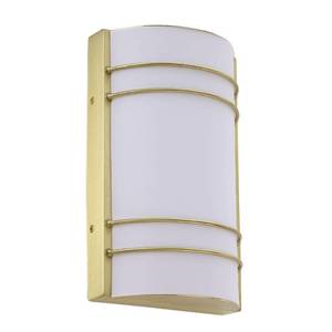lot 45514 image: Laite Lumens Modern LED Wall Lamp,12.25 Dimmable Vanity Light Fixture,19W 1750LM 3000K, High CRI 90 for House Porch Patio Outside Deck Garage Yard Front Door Garden Home (Brushed Gold) - Retail $50