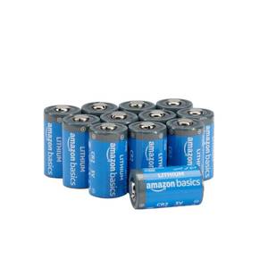 lot 45533 image: Amazon Basics 12-Count Non-Rechargeable CR2 Lithium Batteries, 3 Volt, Long Lasting Power, Low Self-Discharge Rate, for Cameras - Retail $22